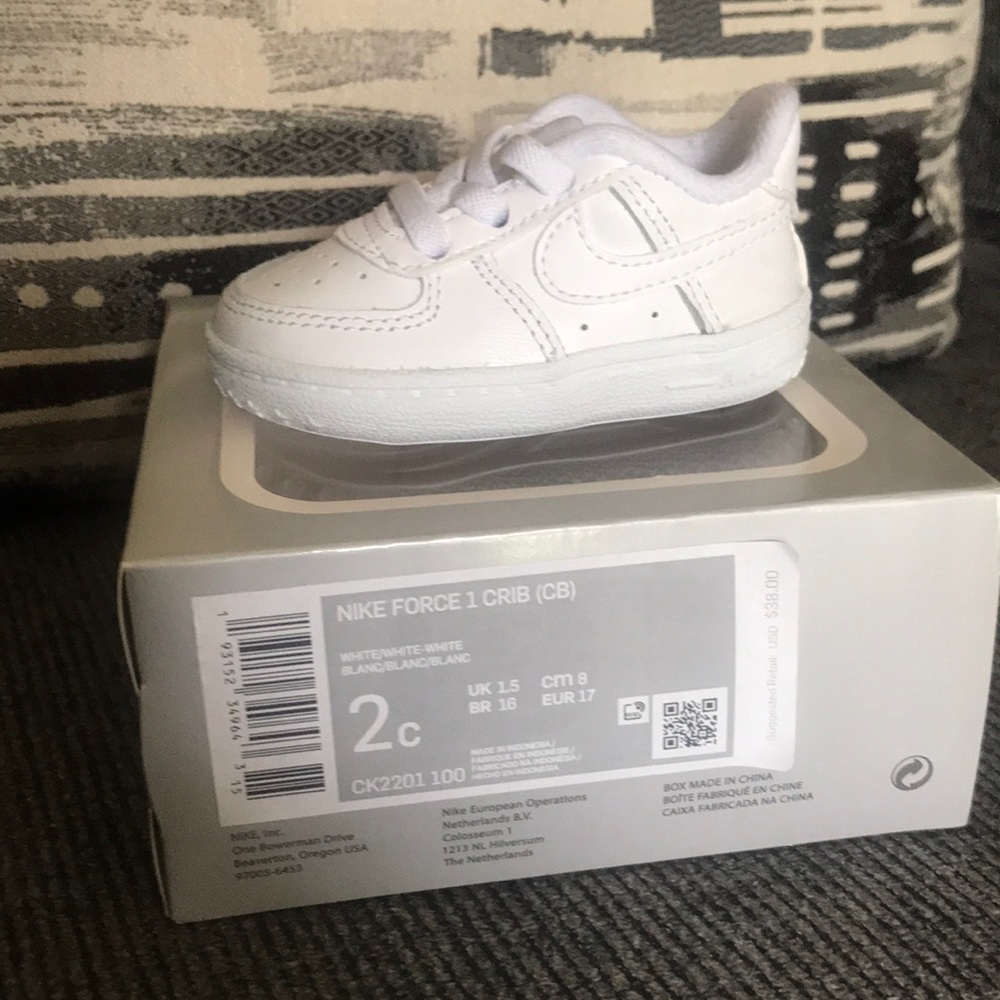 Infant soft bottom Nike Air Force ones